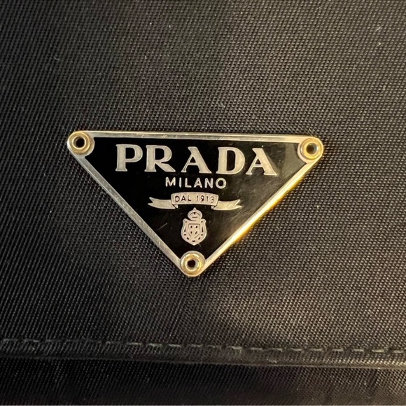Prada, black nylon and leather, long wallet - Picture 5 of 10